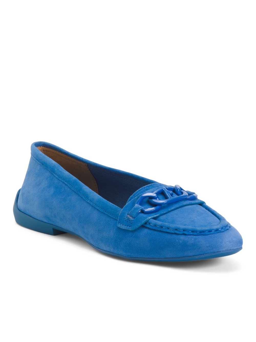 Franco Sarto Blue Suede Farah Flats NWT